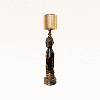 Abstract Humanoid Lamp (Wooden)