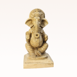 Wooden Ganesh Idol