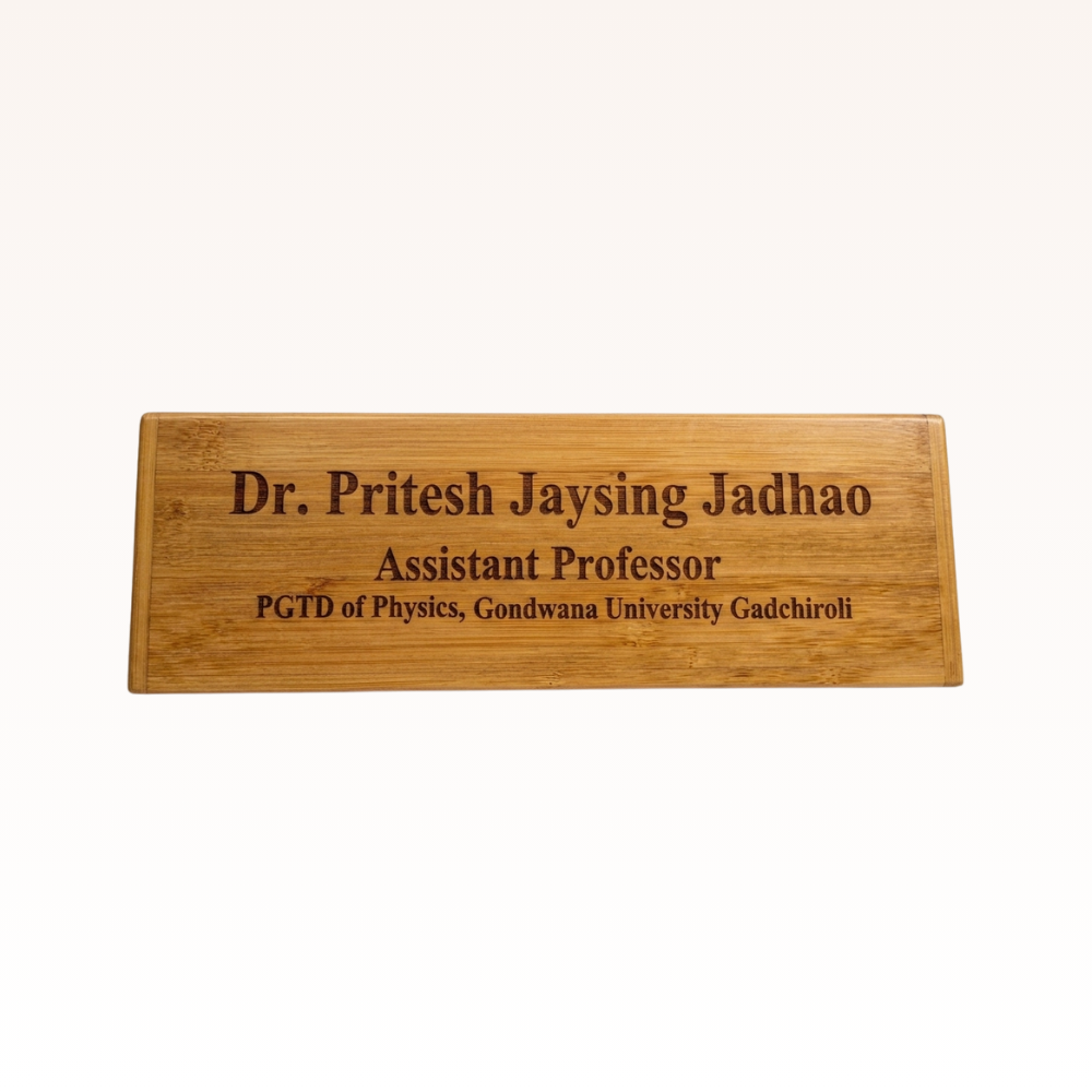 Customized Name Plate (Bamboo) - Image 2