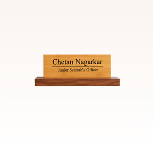 Customized Name Plate (Wooden Base)