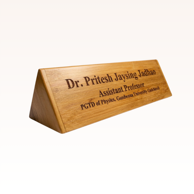 Customized Name Plate (Bamboo)