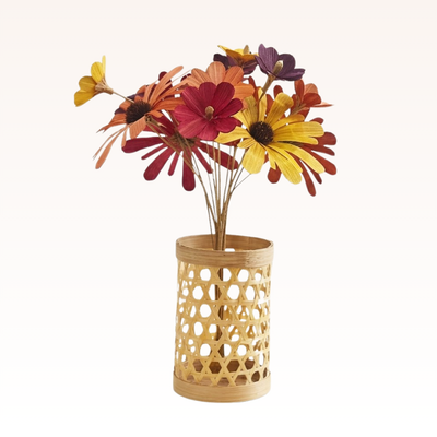 Bamboo Cosmos Flower Basket