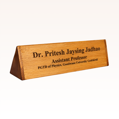 Customized Name Plate (Bamboo)