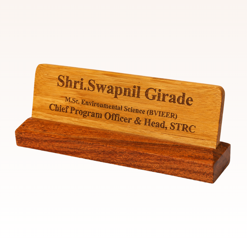 Customized Name Plate (Wooden Base) - Image 3