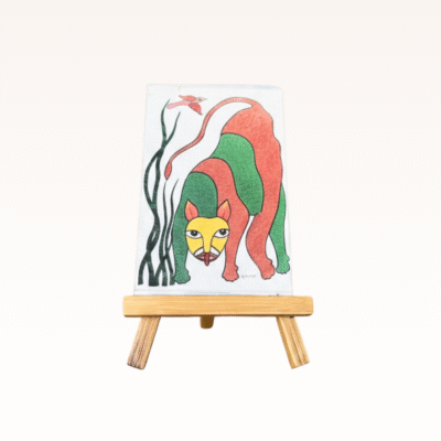 Gond Painting Miniature including Stand