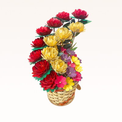 Spiral Bloom Bamboo Bouquet