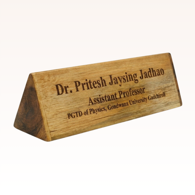 Customized Name Plate (Bamboo)