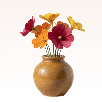 Bamboo Cosmos Flower Vase