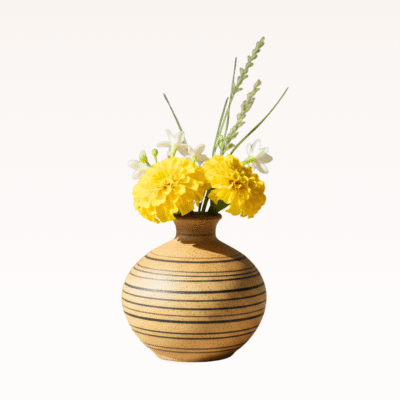 Concentric Clay Pot (Bulge)