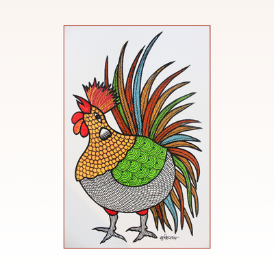 Gond Painting without Frame 12