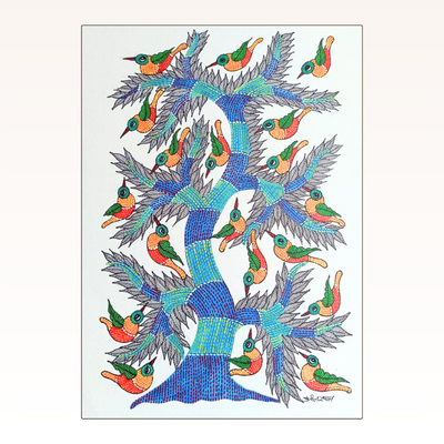 Gond Painting without Frame 4